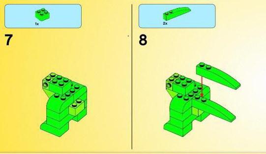 come disegnare un dinosauro lego