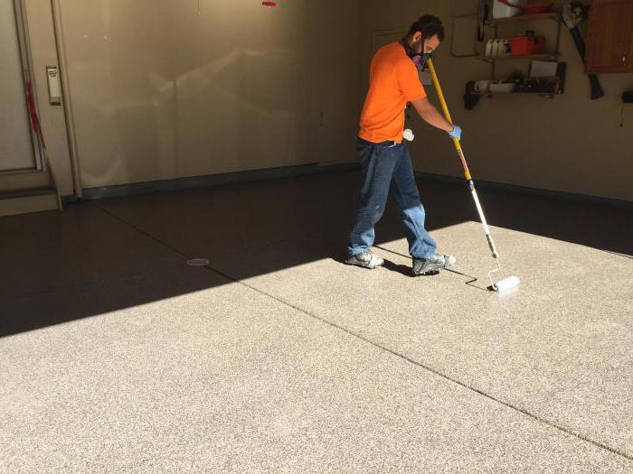 vernice per pavimenti in cemento nel garage