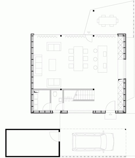 progetti di case giardino con un attico 