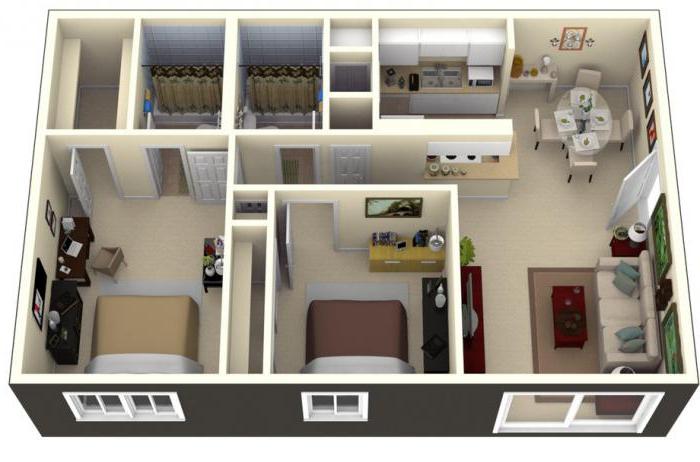 Design e layout della casa 6x9