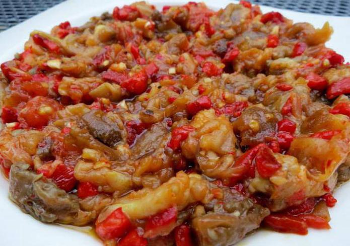 insalata di rogna dalle melanzane per l'inverno 