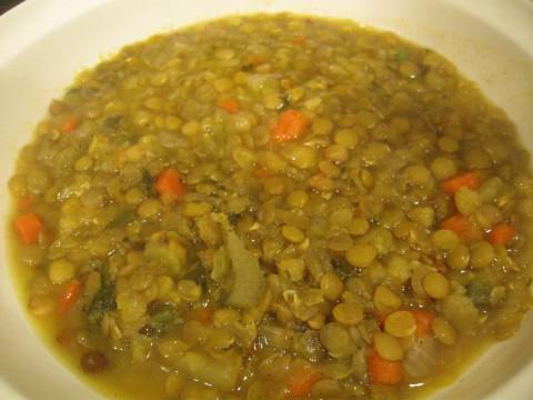 zuppa di lenticchie con annate 