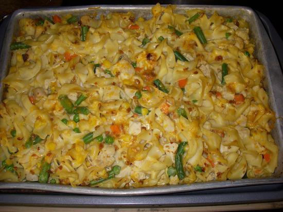 tagliatelle al forno 