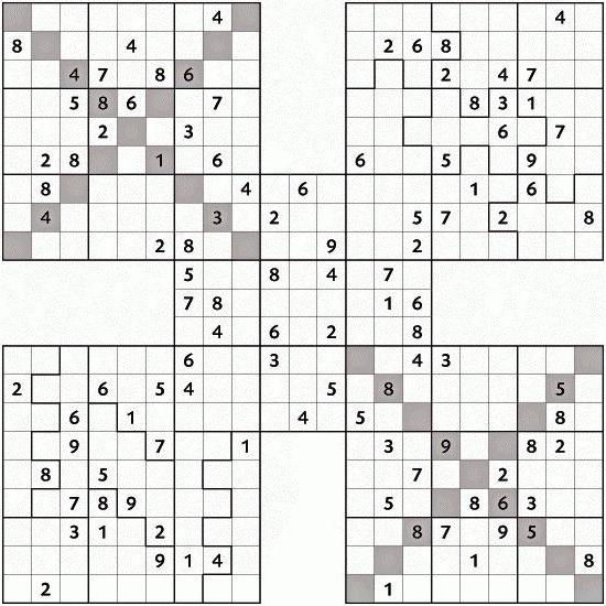 Puzzle astuti. Diagonale Sudoku