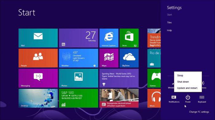 come spegnere il portatile in Windows 8