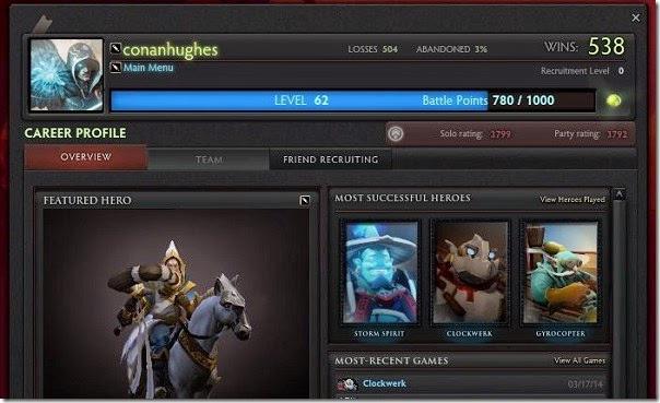 Dettagli su come nascondere il profilo in DotA 2