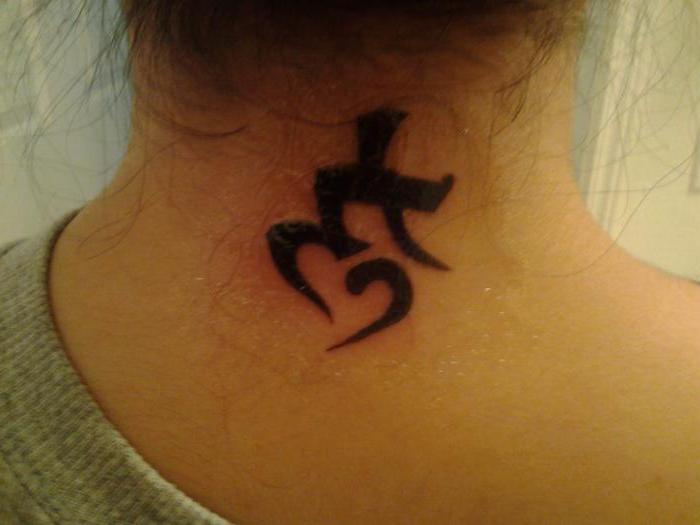 Tatuaggi sul collo: il significato dei simboli