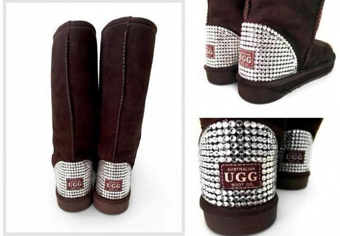 Uggs con strass - scarpe alla moda e comode per tutti i giorni