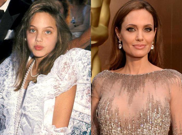 angelina jolie nelle foto dell'infanzia