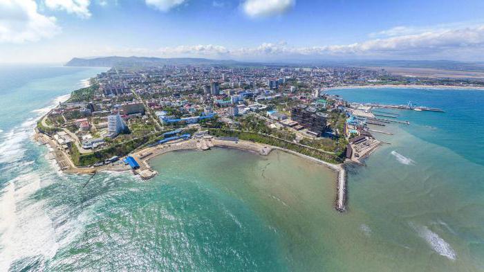 Il mare nella zona di Anapa