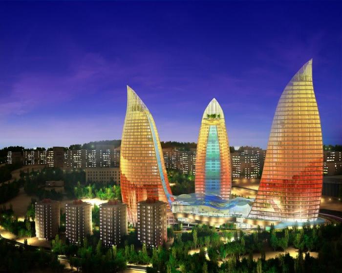 Baku - la capitale dell'Azerbaijan e la più grande città della Transcaucasia