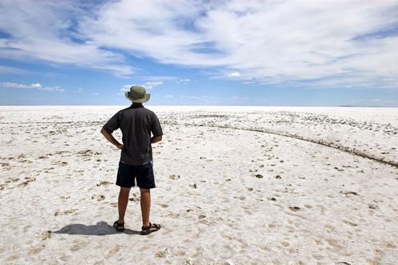 Lago Eyre in Australia